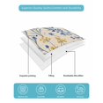 thumbnail image 5 of Quilts Twin XL Size, Garden Flora Illustrations Soft Comforter Bedding Set for Bed, Blue Yellow Flowers Lightweight Quilted Bedspread with Pillow Cover(2 Pieces) for All Season, 68x98 Inch, 5 of 6