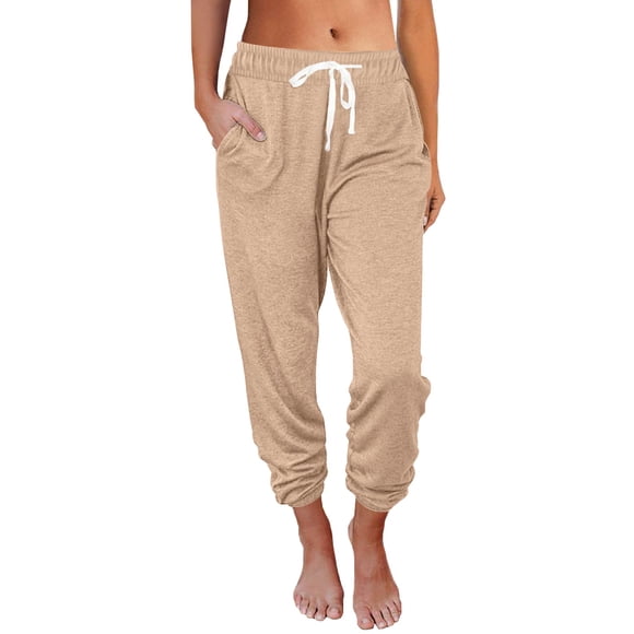 Pantalones deportivos AUTOMET para mujer, pantalones de pijama Lounge Camel XXL