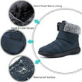 thumbnail image 2 of CHICVOMEY Winter Boots for Women Fur Lined Warm Snow Boots with Velcro Strap Comfortable Outdoor Waterproof Ankle Boots, 2 of 7