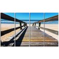 thumbnail image 2 of Longue Promenade en Bord de Mer Bleu - Impression sur Toile, 2 of 3