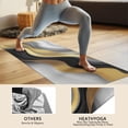 thumbnail image 4 of Black White Gold Wave Marble Hot Yoga Mat Towel Non Slip for Hot Yoga - Quick-Drying Yoga Mat Cover with 4 Corner Pockets with Travel Bag - Hot Yoga Towel Non Slip Grip Moisture Wicking Sweat 70"x26", 4 of 6
