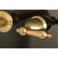 thumbnail image 4 of Kingston Brass KS7127AL 8-Inch Center Wall Mount Bathroom Faucet, Brushed Brass, 4 of 5