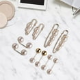thumbnail image 4 of 10x moda mujer broche alfileres suéter chal Clips Set cintura seguridad alfileres ajustar DIY manualidades decoración para niñas adolescentes gemelos Zulema Pasador de cintura, 4 of 8