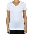 thumbnail image 2 of GBH Juniors V-Neck Cotton Stretch Short Sleeve Tees, 2 of 3