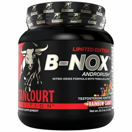 BNOX Androrush PreWorkout Nitric Oxide Testosterone BlendRainbow Candy (35 Servings)