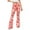 Red, variant on Jamsmile Womens Flare Pants Casual Sports Comfortable Floral Print Flared Trousers Pants Bottoms Streetwear Slim Ladies Pants