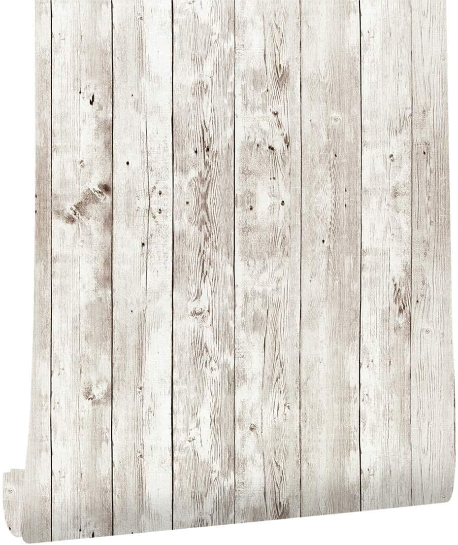 Vinyl Vintage Self Adhesive Wallpaper Wood Removable Peel and Stick