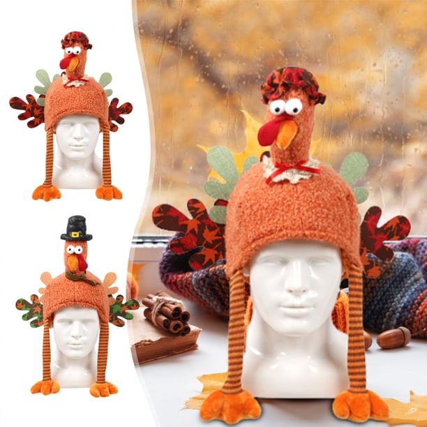 Sombrero de pavo de Acción de Gracias con pajarita - Diadema festiva para adultos y niños - Accesorio de disfraces para reuniones y celebraciones