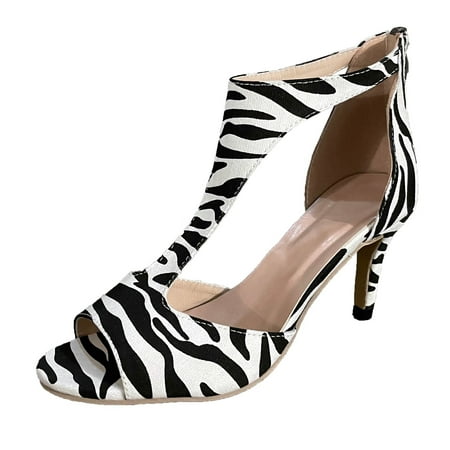 

High Heels for Women Fashion Women S High Heels Breathable Lace-Up Shoes Casua Sandals High Heels Pu White 37