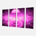 thumbnail image 2 of Bright Purple Infinite World - Floral Canvas Art Print, 2 of 3