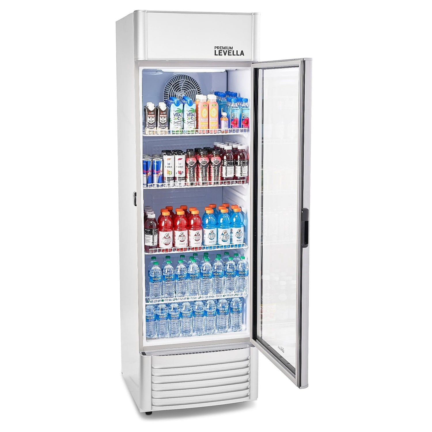 Premium Levella PRF155DX 15.5 cu ft Flat Front Beverage Refrigerator Silver