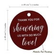 thumbnail image 6 of Inkdotpot Silver Foil Paper Hang Tags Thank You Baby/ Bridal Shower Favor Tags 50 Pieces, 6 of 7
