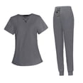thumbnail image 2 of Nurse Work Suit Women Scrubs Set Soft Multipurpose for Worker Pet Groomer Multi XS, 2 of 9
