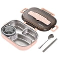 thumbnail image 1 of Cajas bento de 1,5 l para estudiantes, juego de vajilla para lonchera bento con aislamiento térmico, contenedores de almuerzo para loncheras para niños, 2, 1 of 8