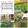 thumbnail image 2 of 45ft X 13in Animal Barrier Fence, 32 Panels No Dig Fence for Dogs Rabbit, Anti Digging Defense Barrier Garden Edging Border, Rustproof Metal Arched Decorative Garden Fencing for Outdoor, Yard, Lawn, 2 of 6