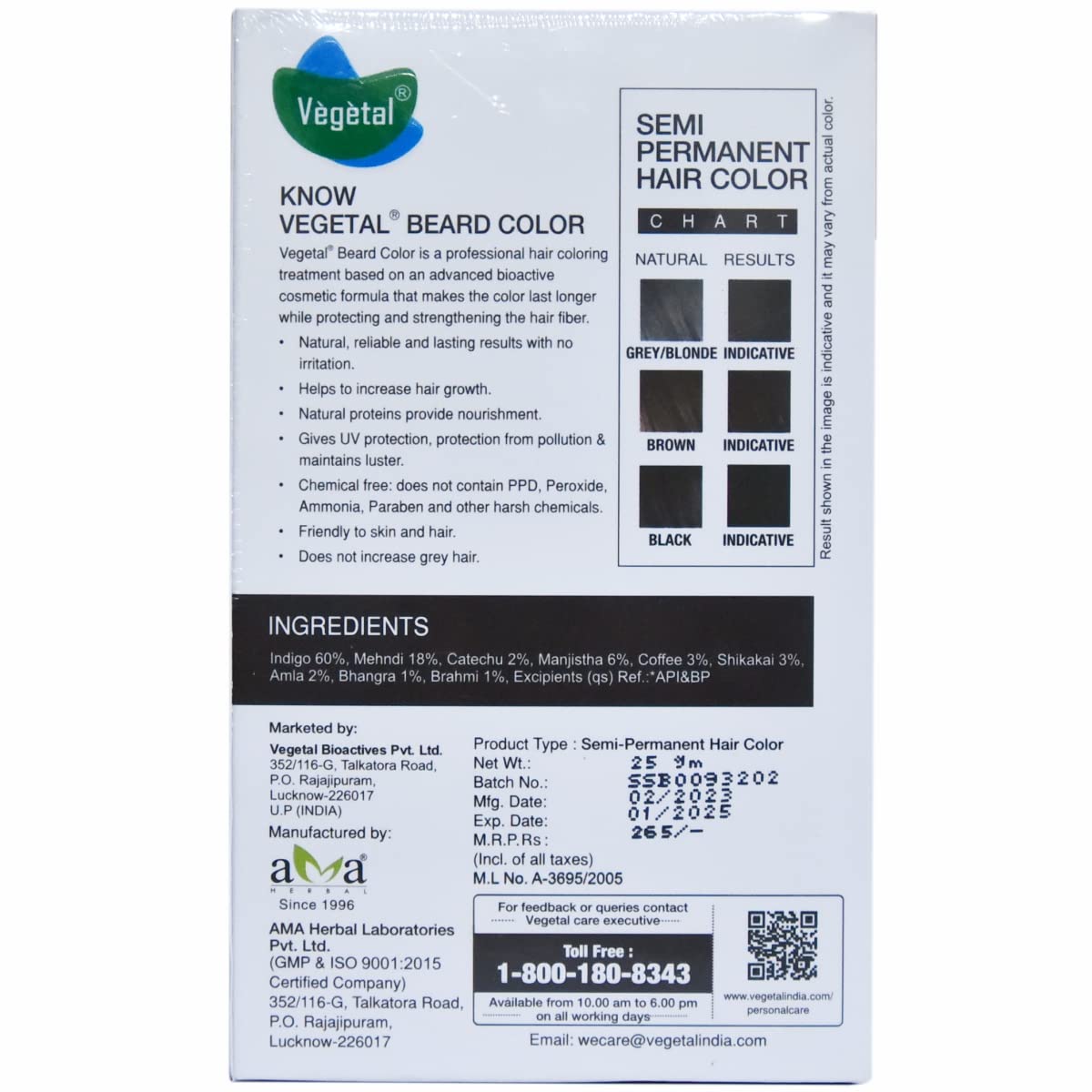 Vegetal Safecolor, A Professional Hair Coloring Treatment, Is A Perfect