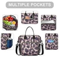 thumbnail image 2 of Pink and Purple Of Leopard Print Womens Lunch Box for Work,Insulated Large Lunch Bag for Tween and Teen,Loncheras Para Mujer,Leakproof Adult Lunch Bag for Work,Beach,Travel,Picnic,Camping, 2 of 7
