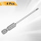 thumbnail image 3 of Uxcell 4pcs SL2.5 Puntas de Destornillador Ranurado 2.5mm Punta Ranurada Vástago Hexagonal de 1/4" Longitud de 75mm (3") Cabeza Plana Magnética de Acero S2 Brocas de Destornillador Industrial, 3 of 7