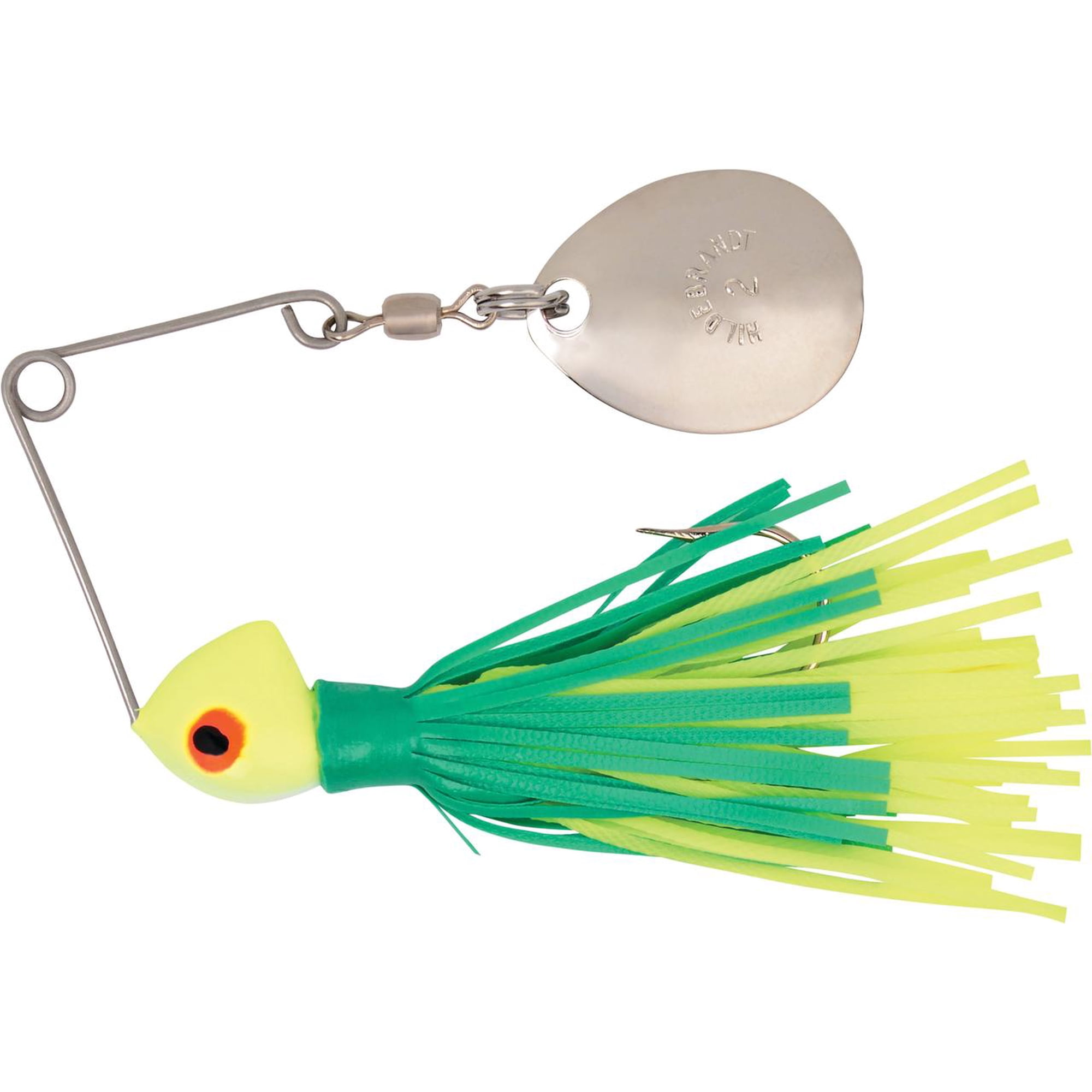 Yakima Bait Hildebrandt Spin Dandy Microlite Spinnerbait Fishing Lure Chartreuse Head Green Chartreuse 1/8 oz
