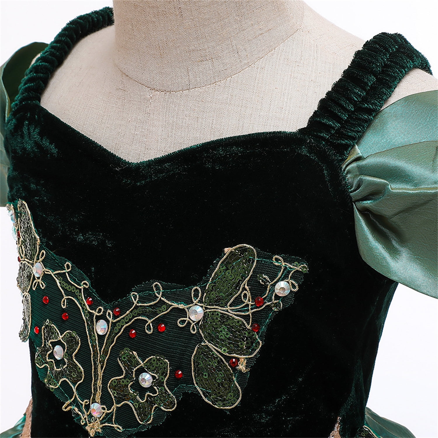 Kawell Coronation Green Dress Luxury Costume Princess Accessories Party Halloween Christmas Role-Playing, Girl's, Size: 5-6Y Kawell Coronation Green Dress Luxury Costume Princess Accessories Party Halloween Christmas Role-Playing, Girl's, Size: 5-6Y