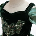 thumbnail image 6 of KAWELL Coronation Green Dress Luxury Costume Princess Accessories Party Halloween Christmas Role-Playing, 6 of 7
