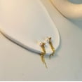 thumbnail image 5 of Gold Filled Freshwater Pearl Tassel Earrings, Wedding Bridal Gift, 5 of 10