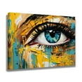 thumbnail image 2 of Colorful Eye Abstract Picture Of The Eye Painting Canvas Poster Bedroom Decor Sports Landscape Office Room Decor Gift,Frame-style,16x24inch(40x60cm), 2 of 8