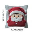 thumbnail image 3 of Christmas Pillow Cover under $5! Xqxayjr 3D Christmas Pillow Cover 45x45cm, Festive Decorative Pillow Case, Realistic Design Cushion Cover, Holiday Home Decor for Living Room, 3 of 7