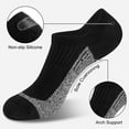 thumbnail image 5 of Loritta 12 Pairs No Show Socks Womens Low Cut Athletic Running Cushioned Invisible Non Slip Socks, Size 8-10, 5 of 6