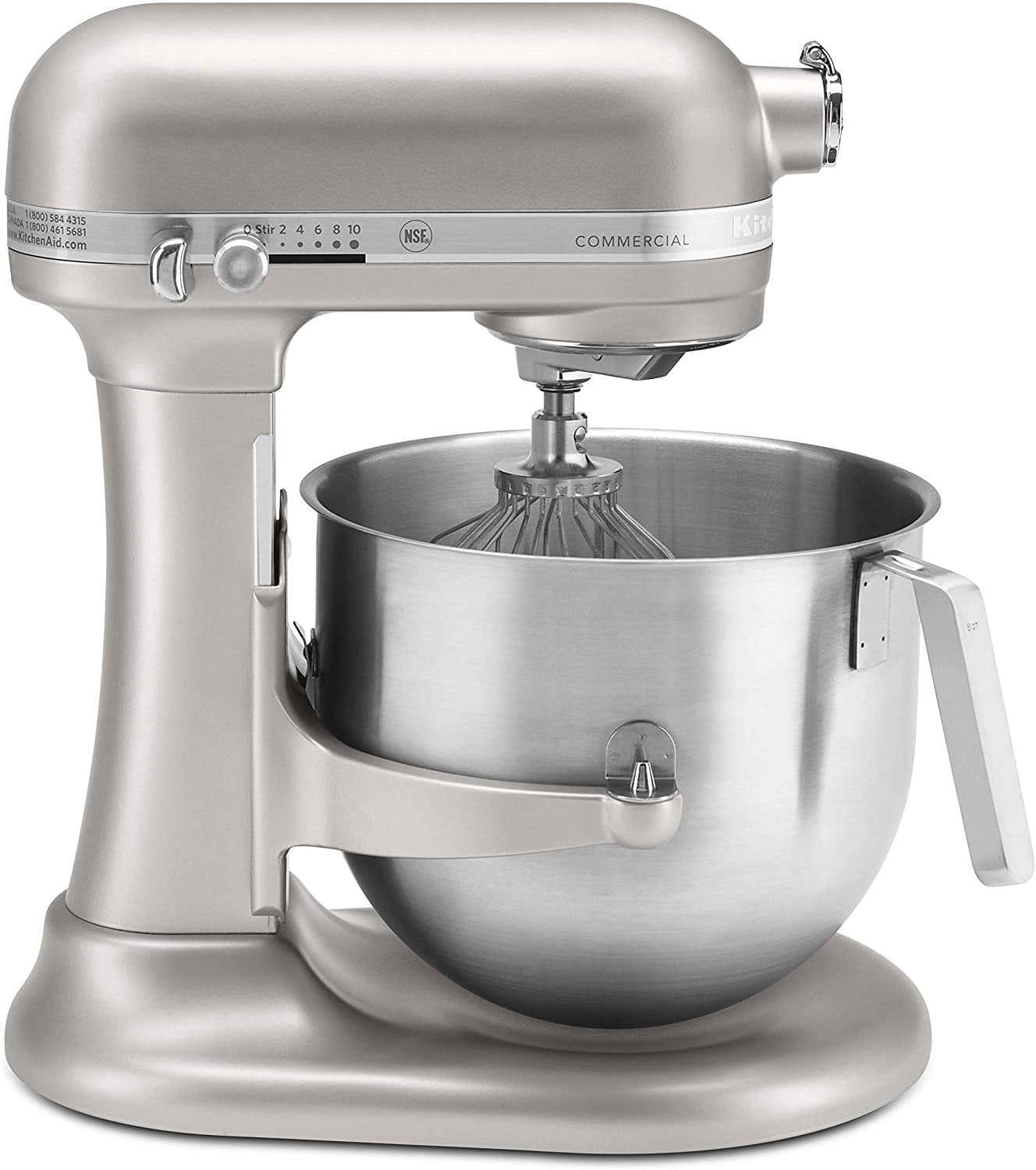 KitchenAid Commercial KSMC895NP 8-Quart Commercial Countertop Mixer with  Stainless Steel Bowl Guard and Exclusive Pastry Beater Attachment  KSMPB7SSC, 10-Speed, Bowl Lift, Nickel Pearl - Yahoo Shopping