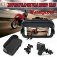 thumbnail image 1 of Motorcycle ATV Handlebar Holder Mount Bag Case For Mobile Phone GPS Waterproof, 1 of 11