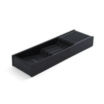 Farberware Plastic 7 Slot Knife In-Drawer Organizer in Black