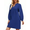 thumbnail image 5 of UVN Dresses for Women Long Sleeve V Neck Dress Fall Casual Midi Dress, 5 of 10