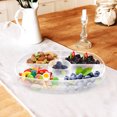 thumbnail image 4 of BRIGHTFUFU 1 Set Cold Serving Tray Transparent Plastic Food Separation For Other Occasions, 4 of 8