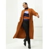 ELOQUII Elements Women's Plus Size Belted Sweater Robe