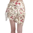 thumbnail image 2 of Kll Paris Vintage Print Women'S Sarong Coverups Short Bathing Suit Wrap Skirt Beach Wrap Swimsuit Cover Ups, 2 of 7