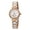 Rose Gold, variant on Small Gold Watches for Women, Dainty Two-Tone Ceramic Band Ladies Analog Quartz Wrist Watch, Stainless Steel, Sapphire Crystal, Waterproof, Date Calender, Luxury Women's Bracelet Watch Gifts
