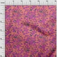 thumbnail image 2 of oneOone Cotton Poplin Pale Orange Fabric Leaves & Floral Artistic Sewing Fabric By The Yard Printed Diy Clothing Sewing Supplies 42 Inch Wide, 2 of 4