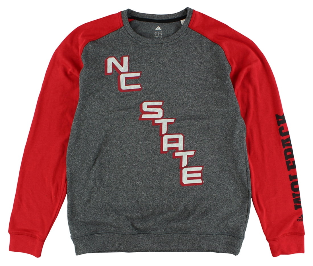 Adidas Mens North Carolina State On The Line Crew Sweatshirt Heather Grey L by Adidas