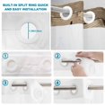 thumbnail image 3 of No Hook Shower Curtain with Built-in Rings - Farmhouse Sunflower Washable Waterproof Fabric Bathroom Curtains for Hotel,Rentals, Stall 36 X 72 Inch , Live Love Lough Inspirational Quotes, 3 of 9