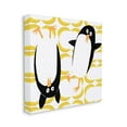 thumbnail image 3 of Stupell Industries Kids' Arctic Penguin Pair Yellow Banana Pattern, 17 x 17,Design by Carla Daly, 3 of 5