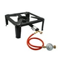 thumbnail image 1 of Single Propane Cast Iron Stove LPG Gas Cooker for Camping BBQ, 1 of 7