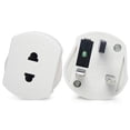 thumbnail image 5 of 2 Pin to 3 Pin Electric Shaver Adaptor Socket Plug EU to UK Converter - White, 5 of 10
