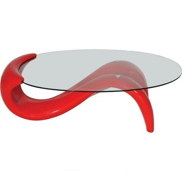 Modern Style Red Mermaid Coffee Table Com - Coffee Table Red