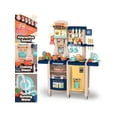 thumbnail image 5 of Large Pretend Play Kitchen Set With Realistic Lights, Sounds, Play Phone, Clock And 65 Pcs Accessories, Indoor Kids Games Kitchen Toys, 3+, Colorful, 5 of 5