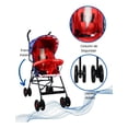 thumbnail image 2 of Carriola Bastón Bebé Confety Shark Jst816-s Reclinable Azul/Rojo, 2 of 6