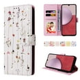 thumbnail image 3 of Compatible with Samsung Galaxy A14 5G Case Retro Gilded Flower PU Leather RFID Blocking Wallet Cover, 3 of 5