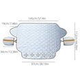 thumbnail image 4 of Hxlamzoo Car Windshield Snow Cover for Ice Frost, Winter Windscreen Covers with 5x Magnets, Thickness Snow Protector Covers with Side Mirrors Cover for Most Cars SUVs Small Trucks(57"x 44"), 4 of 9