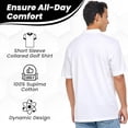 thumbnail image 4 of BAAZ Men's Supima Cotton Polo, White, XX-Large, 4 of 6