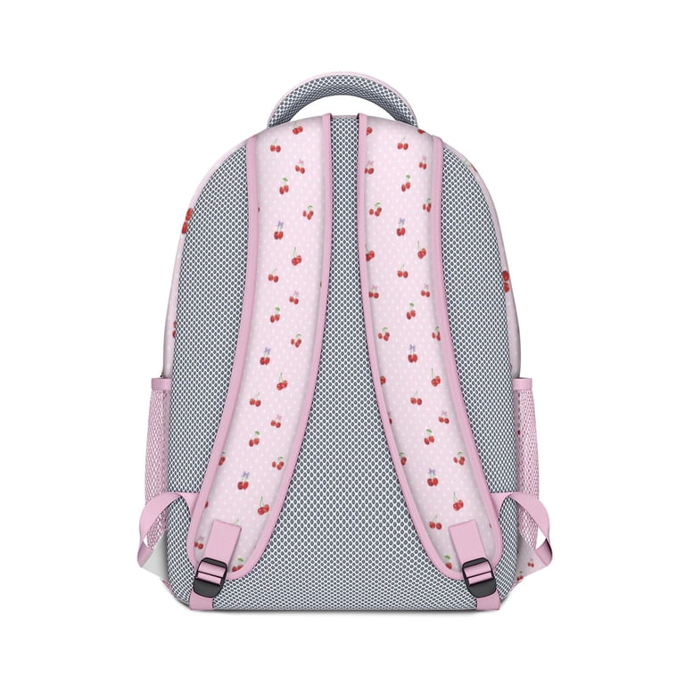 Sweet Cherry Pattern Waterproof Bookbag - Lightweight 